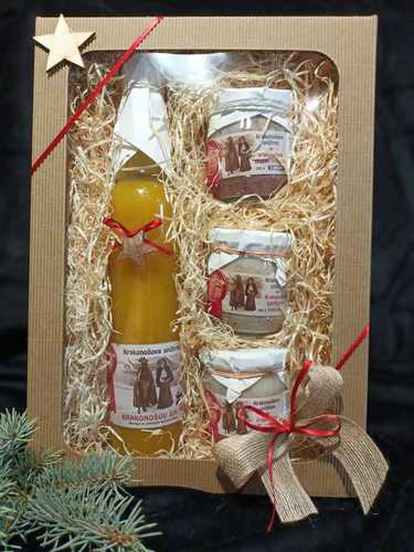Dárkové balení od Krakonoše - Sirup a masíčka Dárkové balení od Krakonoše - Sirup a masíčka